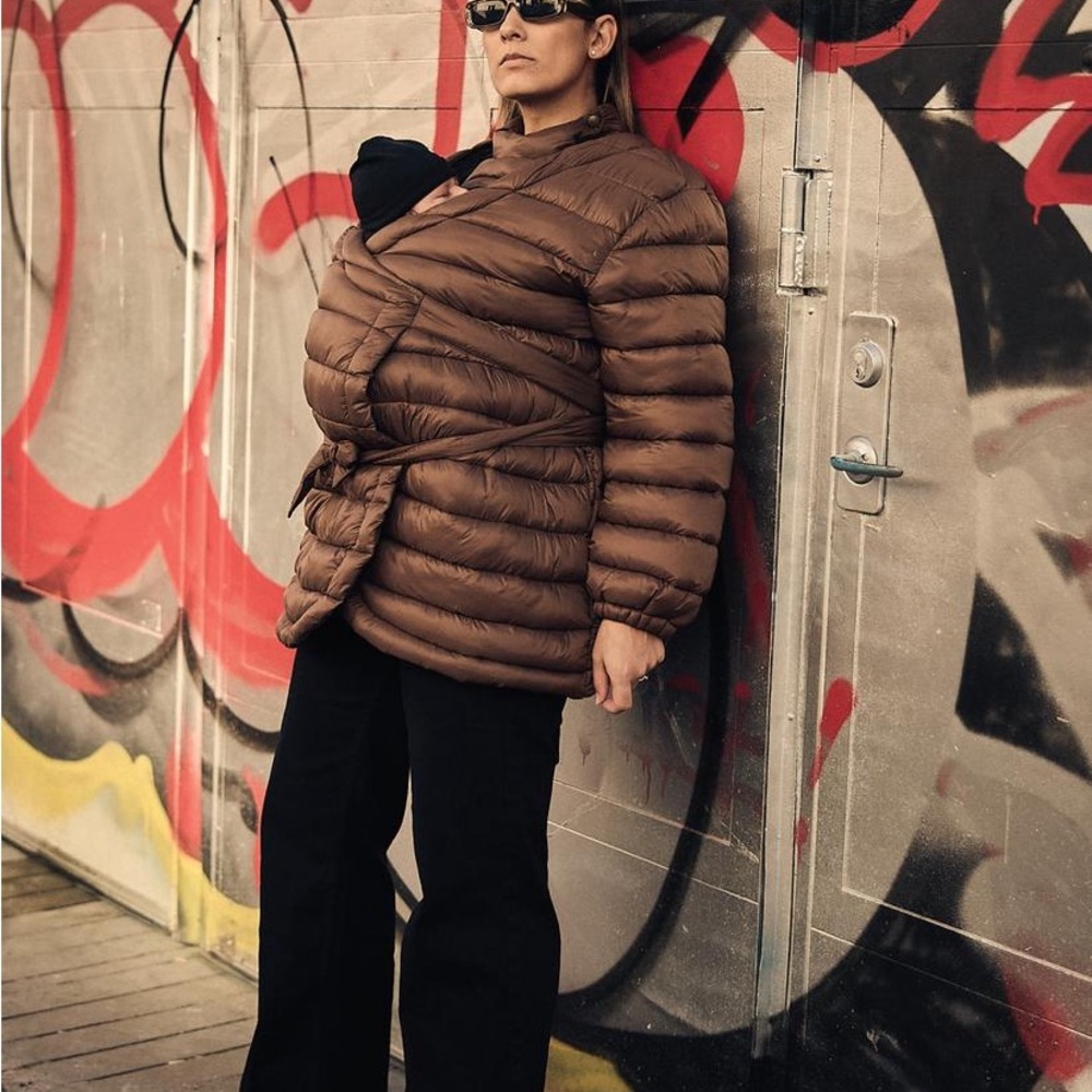 NAJELL | Brown Carrying Brown Puffer Jacket